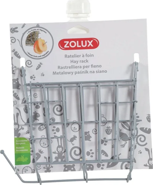 ZOLUX Šedý podavač sena
