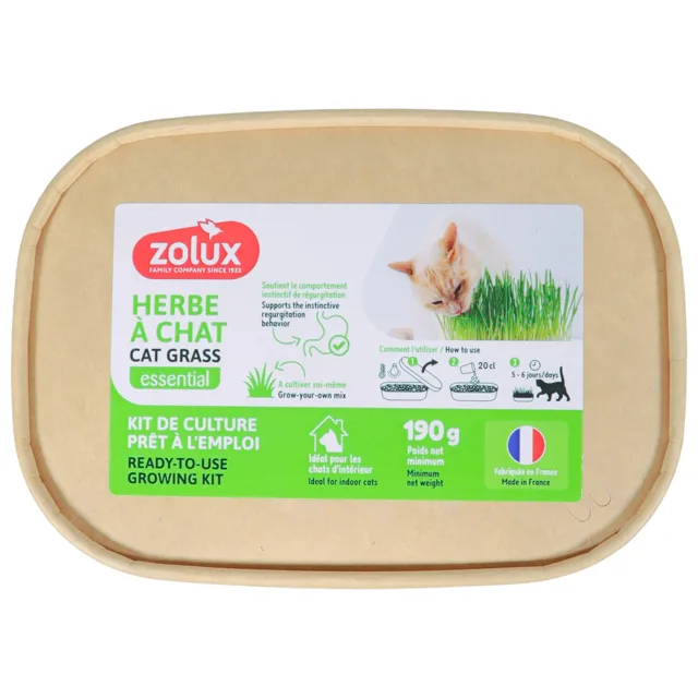Zolux tráva pro kočky - D 17 x Š 12 x V 4,5 cm