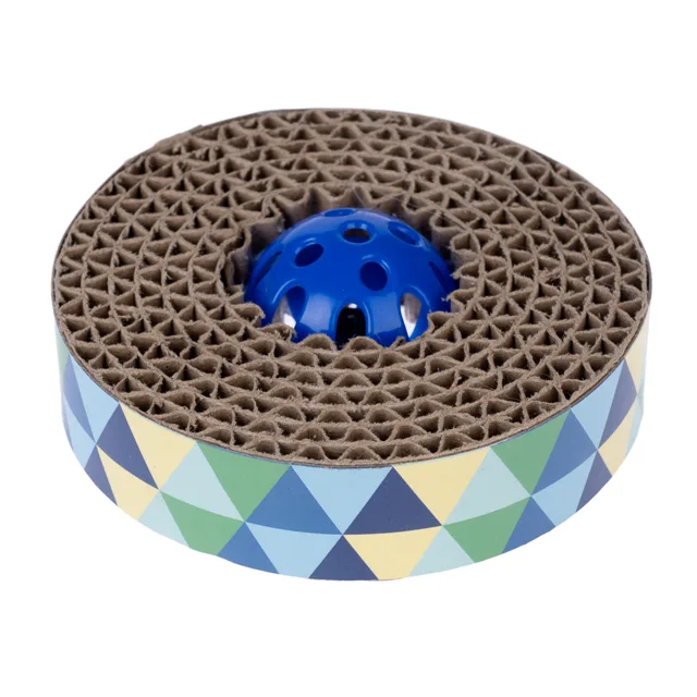 zooplus Basics hračka pro kočky Spin & Scratch - Ø 10 x V 4 cm