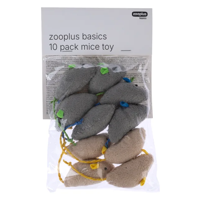 zooplus Basics sada hraček pro kočky myšky - balení 10 ks