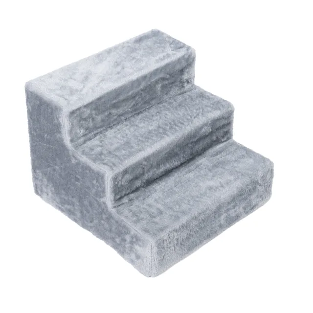zooplus Basics schody pro domácí mazlíčky Stepway, šedé - velikost M: D 40 x Š 40 x V 30 cm