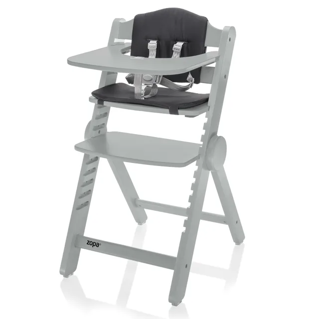 Zopa Dřevěná jídelní židlička Clipp & Clapp, Grey 4
