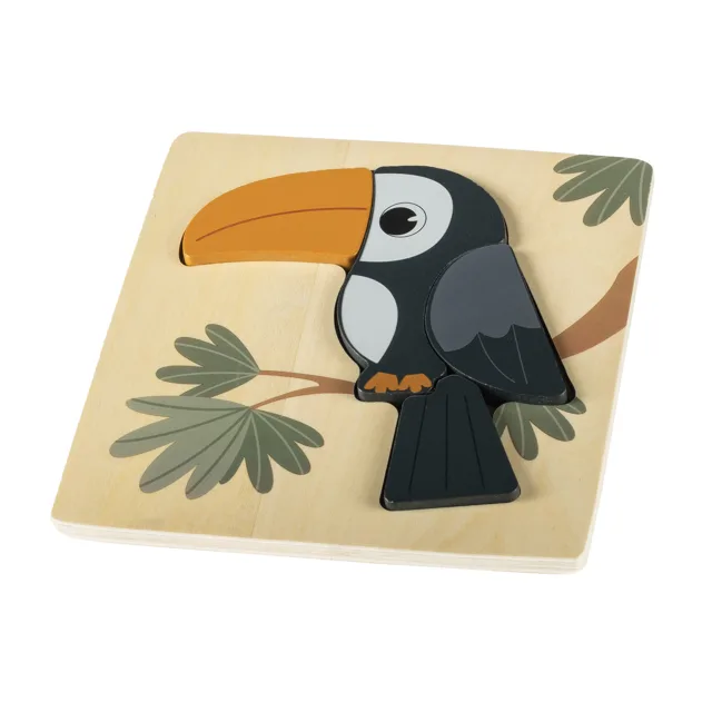 Zopa Dřevěné puzzle malé, Toucan 1