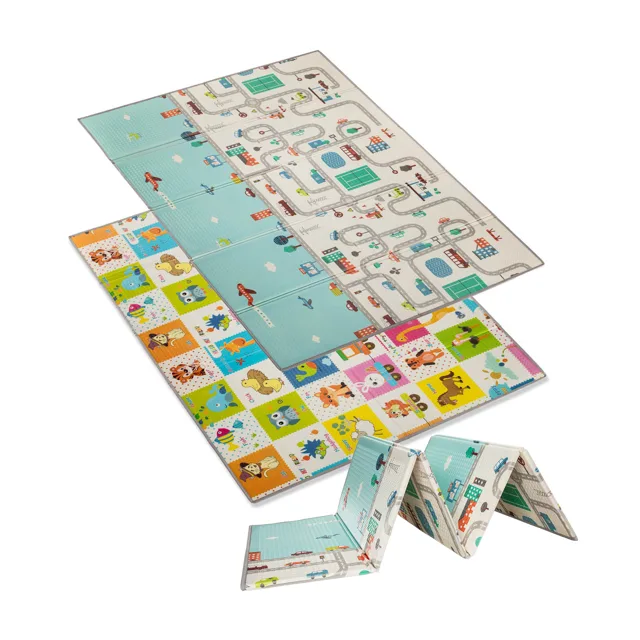 Zopa Multifunkční pěnová skládací podložka oboustranná 200x150, City 4