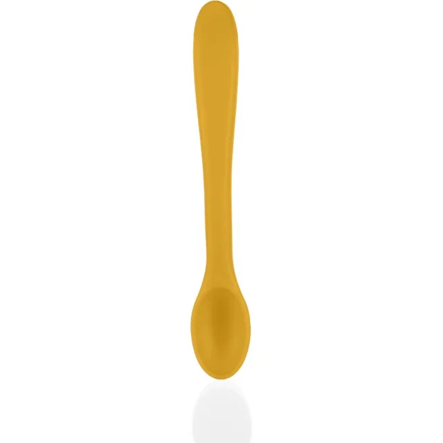 Zopa Silicone Spoon lžička 6 m+ Mustard Yellow 1 ks