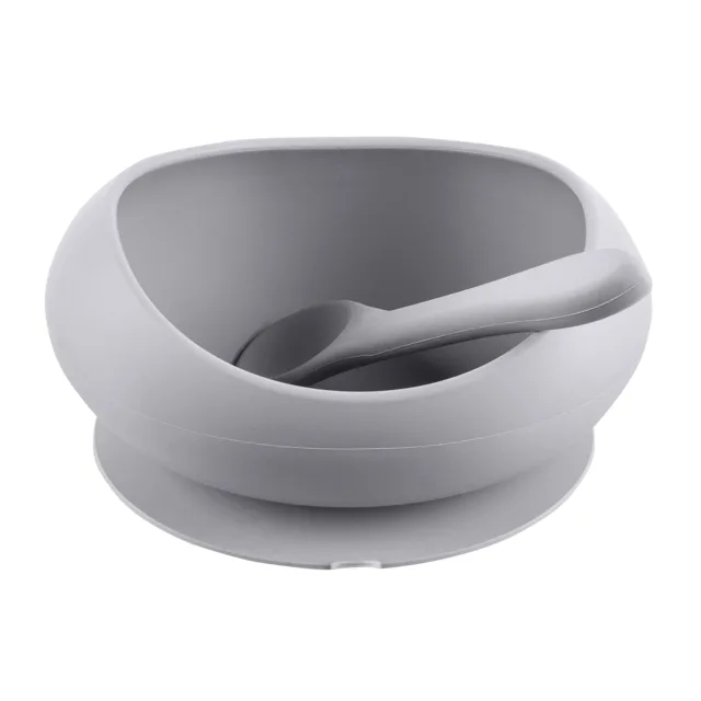 Zopa Silikonová miska se zvýšenými okraji a přísavkou, Dove Grey 1