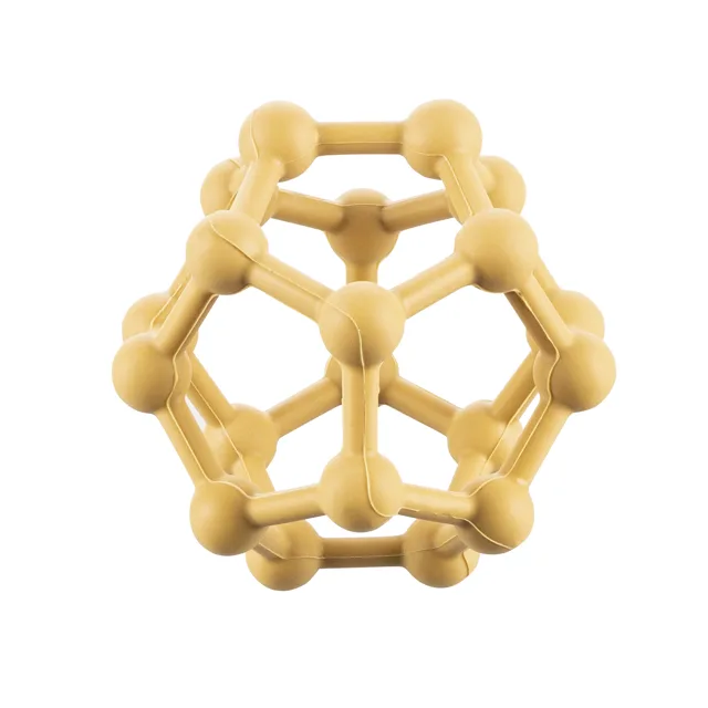 Zopa Silikonové kousátko Atom, Mustard Yellow 3