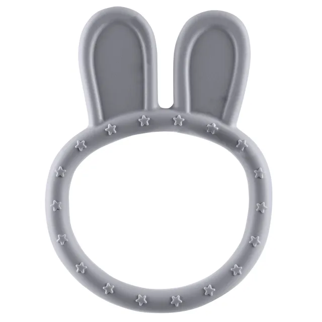 Zopa Silikonové kousátko Rabbit, Dove Grey 3