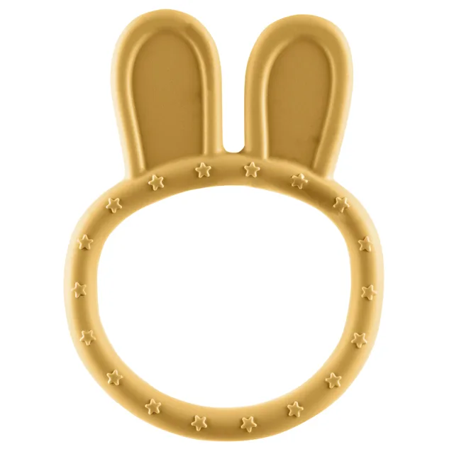 Zopa Silikonové kousátko Rabbit, Mustard Yellow 1
