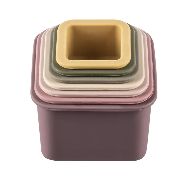 Zopa Silikonové stohovací kalíšky, Multicolor