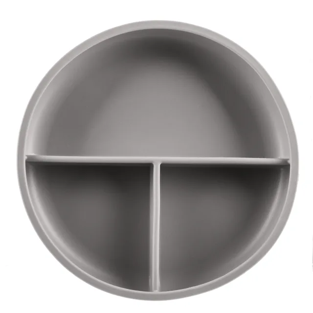Zopa Silikonový dělený talířek s přísavkou, Dove Grey 1