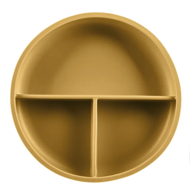 Zopa Silikonový dělený talířek s přísavkou, Mustard Yellow 2