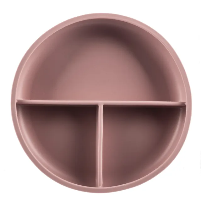 Zopa Silikonový dělený talířek s přísavkou, Old Pink 3