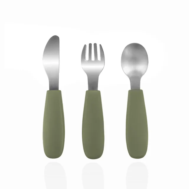 Zopa Silikonový dětský příbor, Forest Green 1