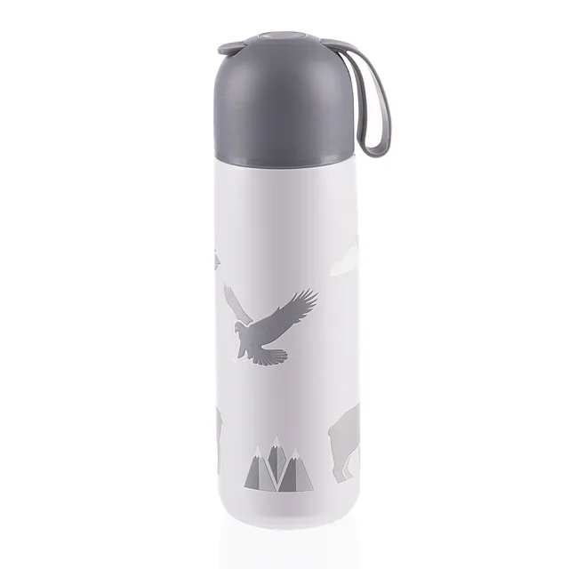 Zopa Termoska na tekutiny se silikonovým držákem 400 ml, Mountains 1
