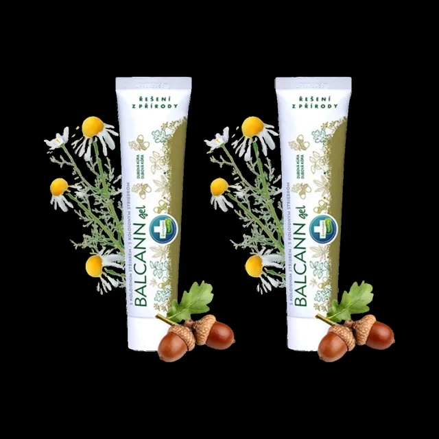 Zvýhodněný set: 2× BALCANN gel s dubovou kůrou na hemoroidy a prasklinky - 75 ml - Annabis