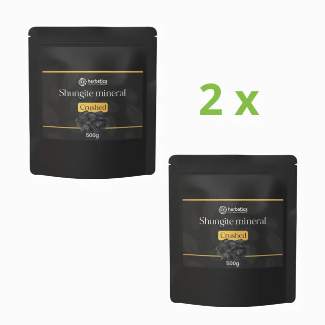 Zvýhodněný set: 2× minerál šungit drť – přírodní filtr vody 500 g – Herbatica