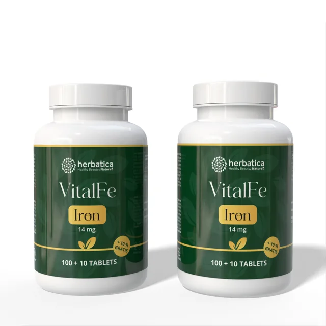 Zvýhodněný set: 2× Železo 14 mg - 110 tablet - Herbatica