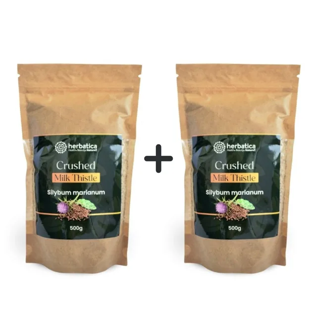 Zvýhodněný set 2x: 100% jemně drcený ostropestřec mariánský - 500 g - Herbatica