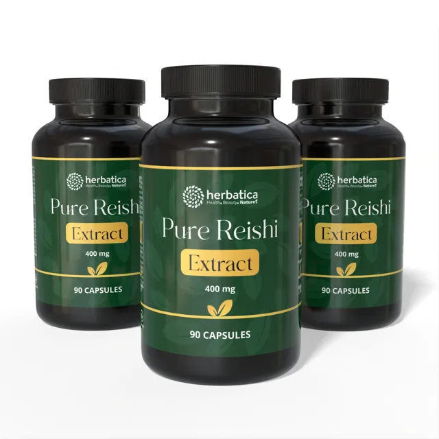 Zvýhodněný set: 3× Reishi Extract 30 % polysacharidů – 90 kapslí – Herbatica