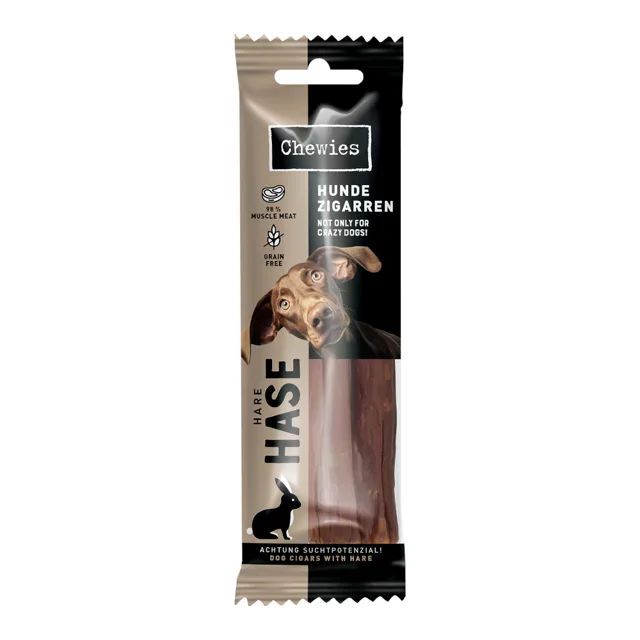 Žvýkací doutníky pro psy - výhodné balení: konina a konopí (2 x 75 g)