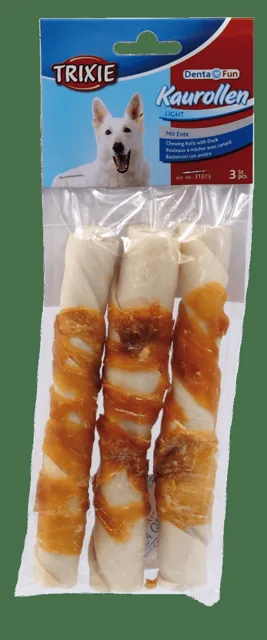 Žvýkací tyčinky pro psy Denta Fun Trixie s kachními prsíčky 17cm*140g 3ks