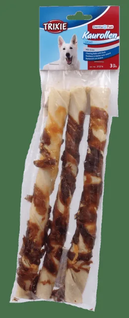 Žvýkací tyčinky pro psy Denta Fun Trixie s kachními prsíčky 28cm*250g 3ks