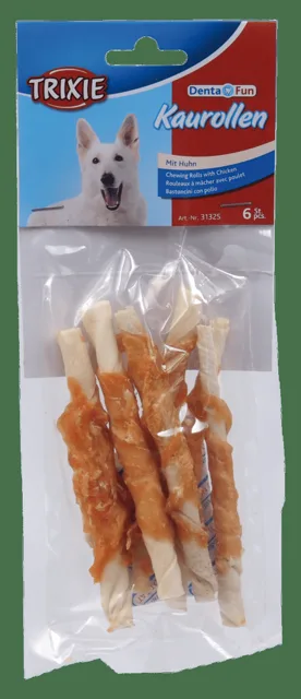 Žvýkací tyčinky pro psy Denta Fun Trixie s kuřecím masem 12cm*70g 6ks
