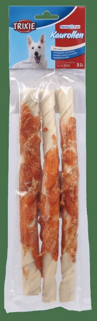 Žvýkací tyčinky pro psy Denta Fun Trixie s kuřecím masem 28cm*250g 3ks