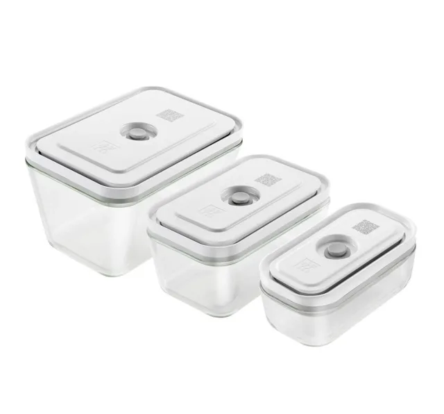 Zwilling Fresh&Save Skleněná vakuovací dóza S, M, L 3 ks